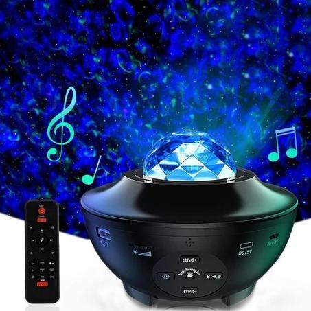 Veilleuse Projecteur Galaxie Starry - ROSEDO - ROSEDOES - LED - Haut-parleur Bluetooth - Minuterie - ROSEDO - ROSEDOES - LED - Haut-parleur Bluetooth - Minuterie