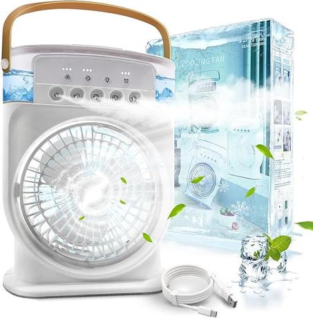 مكيف هواء إريلان محمول ، مروحة كهربائية ، usb ، led ، رذاذ ماء ، مرح ، ثلاثة في واحد ، مرطب لغرفة المنزل ، المطبخ