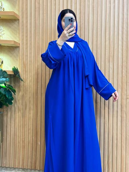 🌟 عباية كلوش راقية بكول V و لمسة دونتيل 🌟