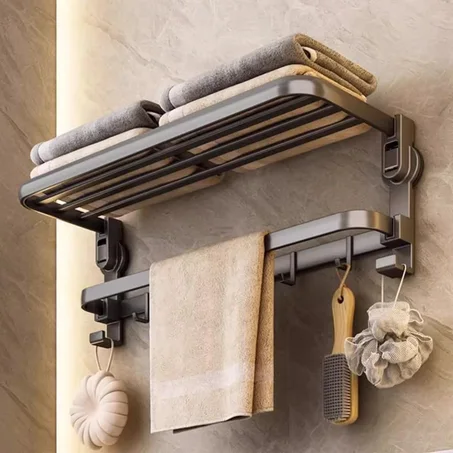 Etagere Murale Sans Perçage 2-en-1