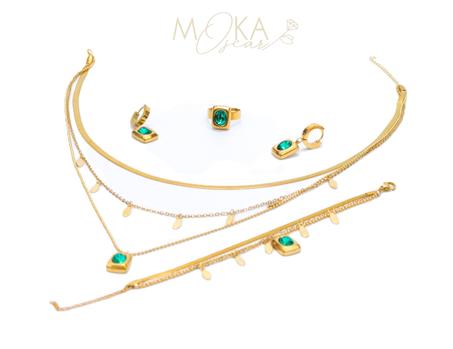 طقم الزمرد الاخظر