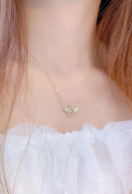 قلادة أجنحة الملاك الطائر Angel Wings Necklace 😍