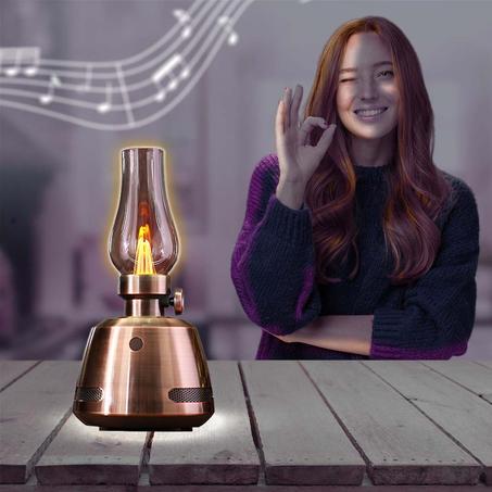 مكبر صوت بلوتوث محمول نحاسي