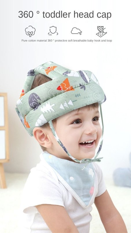 Casquettes de sécurité pour bébés, harnais anti-chocs