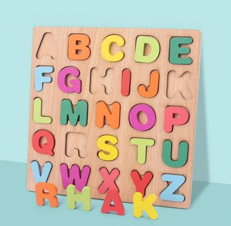 Alphabets en Bois Multicolores