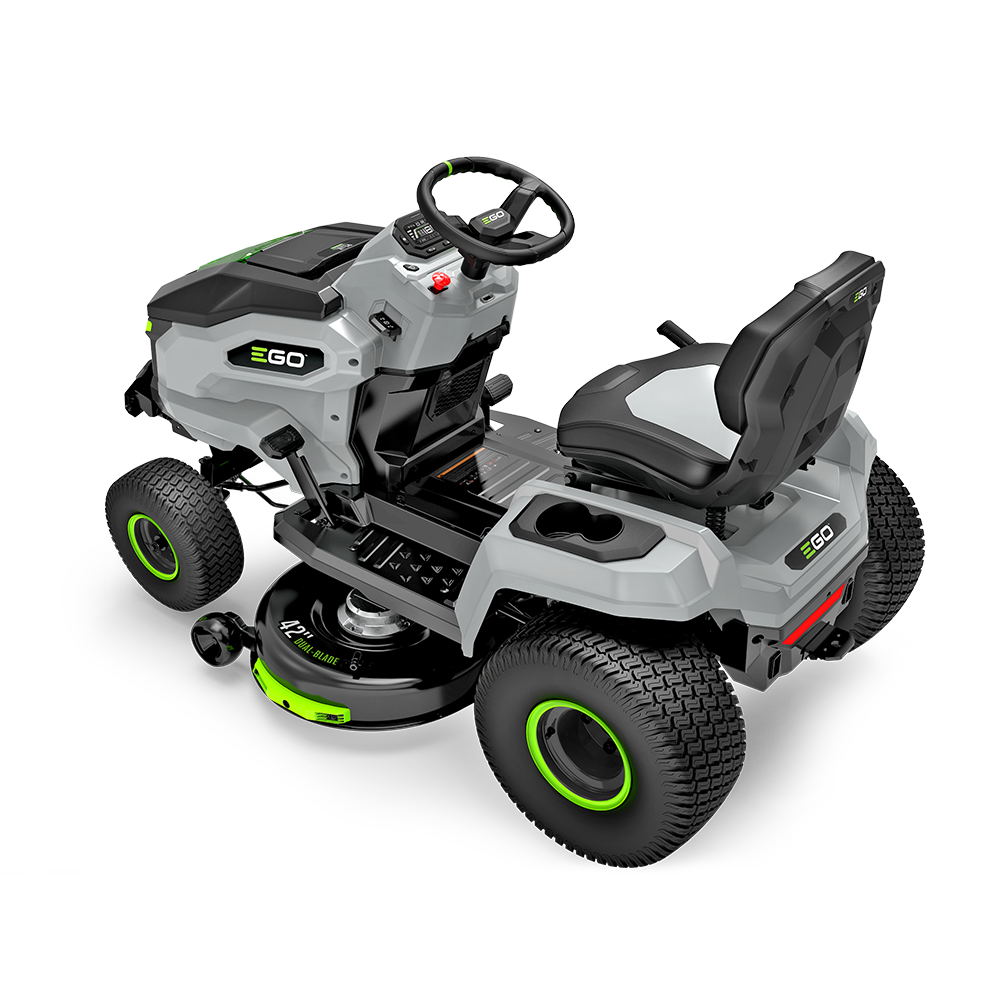 EGO POWER+ T6 Tractor 42-in 56-volt Lithium ion Electric Riding lawn mower with ( 6 ) 6 Ah Batteries ( Charger Included )