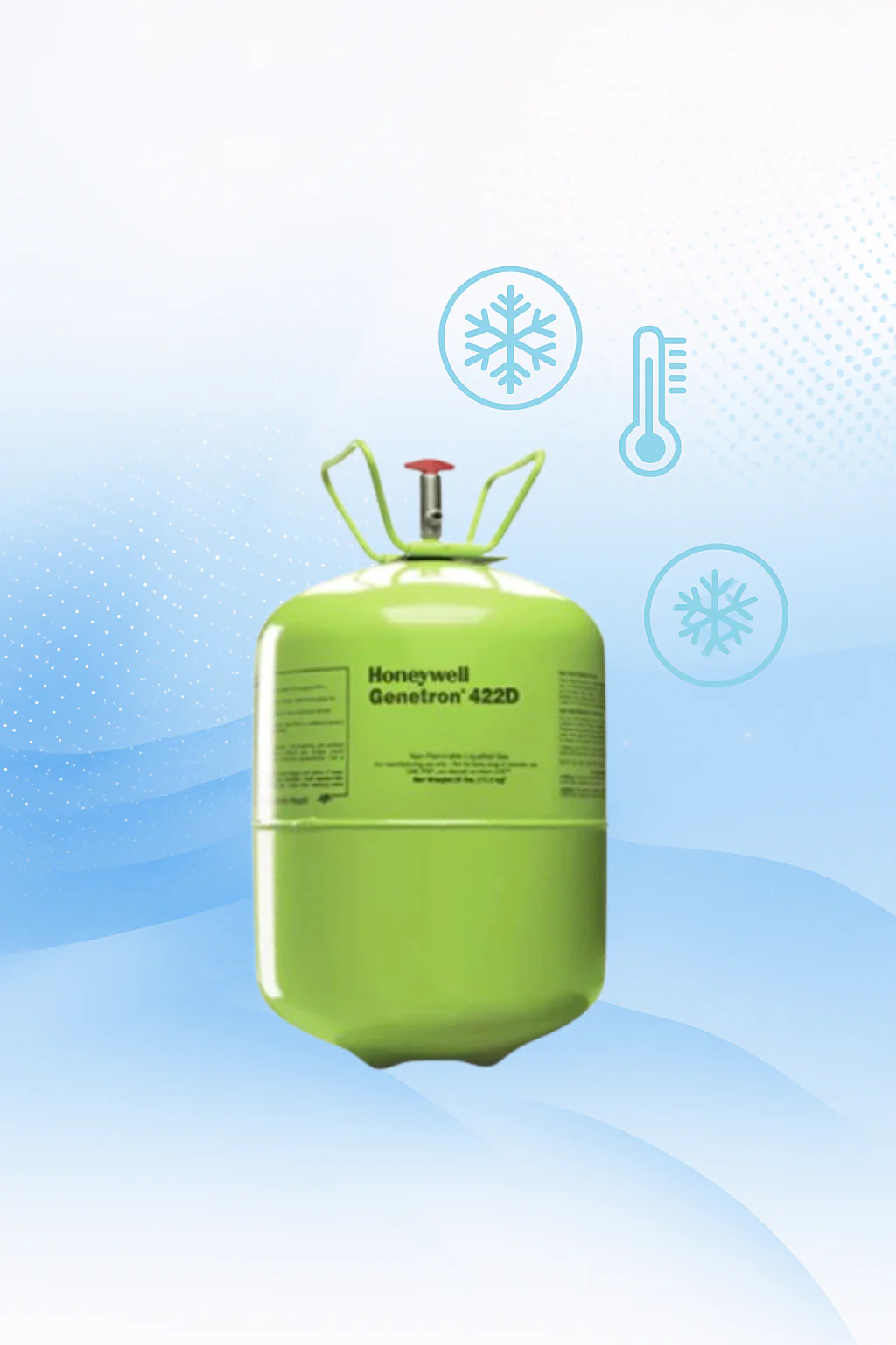10 Cylinders R-422D MO29 High Performance 25 LB Refrigerant Canister