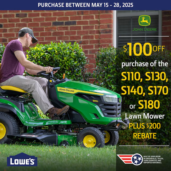 John Deere S170 48-in 24 -HP V-twin Gas Riding lawn mower