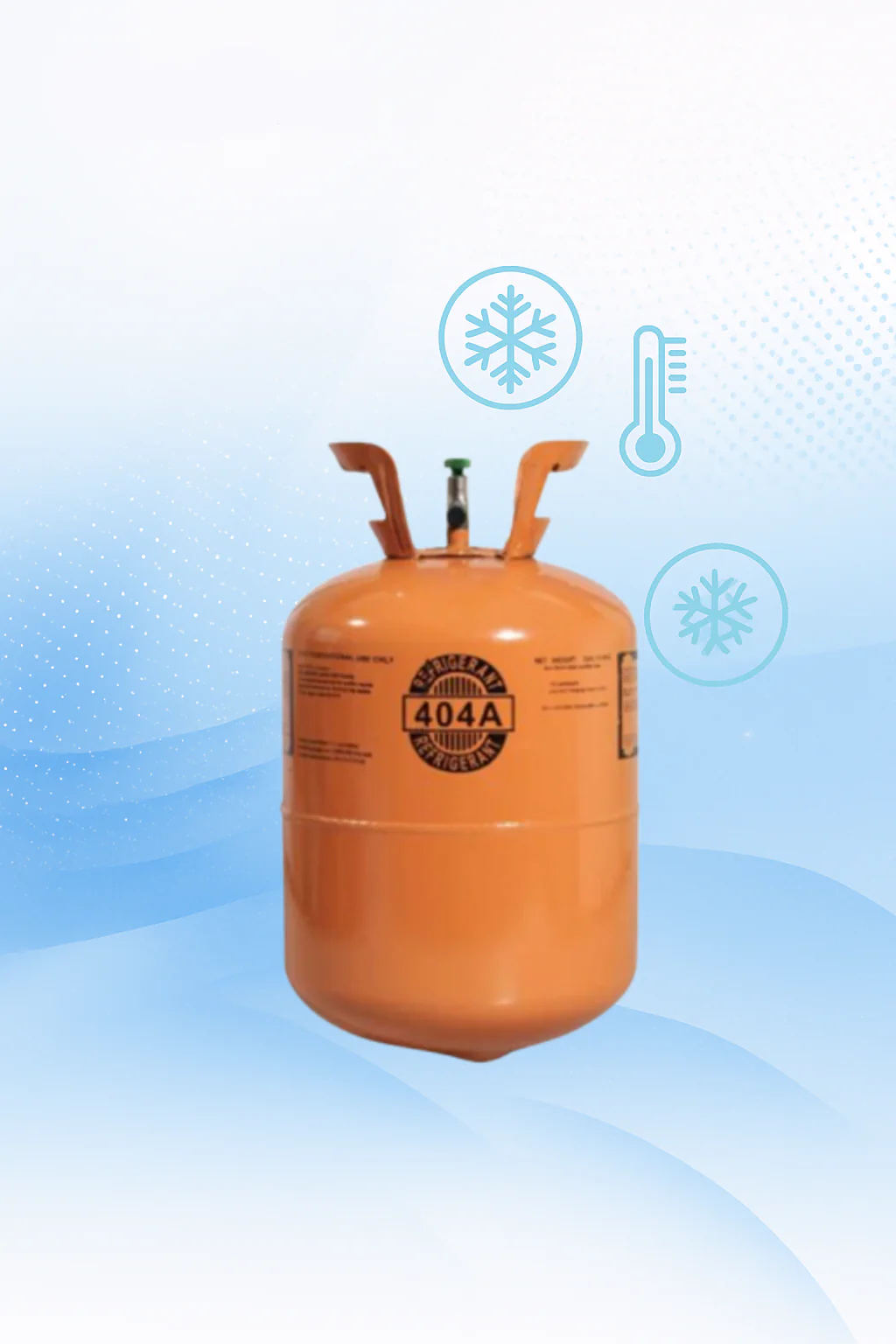 10 Cylinders Professional Grade R-404A 24 LB Refrigerant for Industrial Cooling Systems
