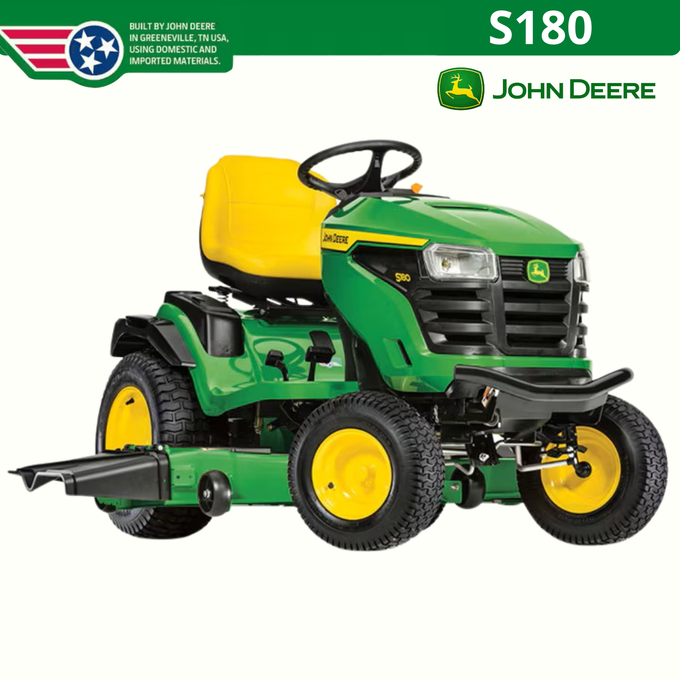 John Deere S180 Lawn Tractor – Top-of-the-Line Performance for Serious Lawn