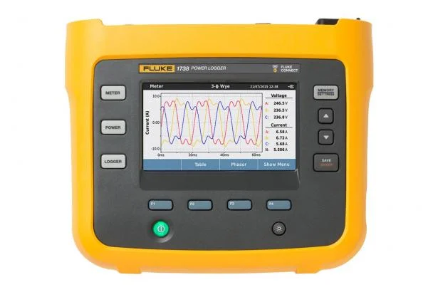 Fluke 1736 & 1738 Three-Phase Power Quality Loggers