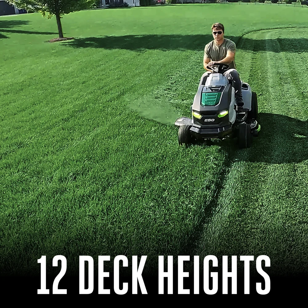 EGO POWER+ T6 Tractor 42-in 56-volt Lithium ion Electric Riding lawn mower with ( 6 ) 6 Ah Batteries ( Charger Included )