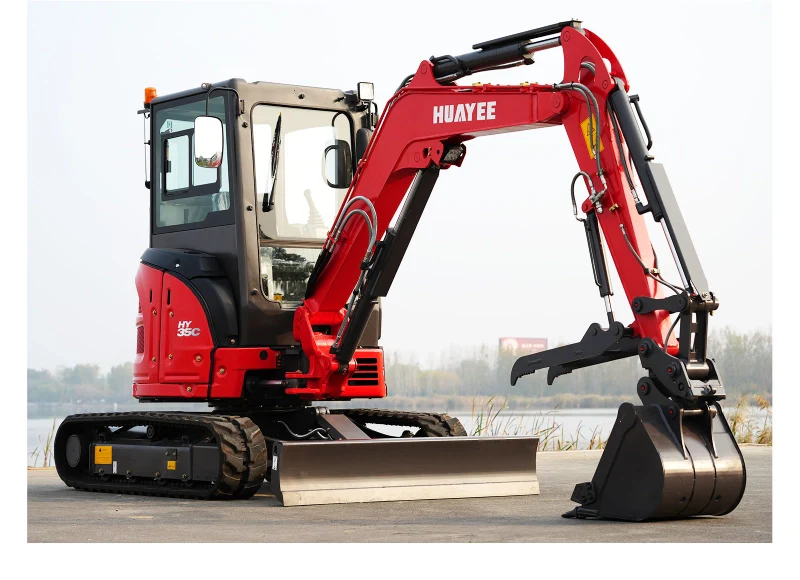 3.5 Ton Industrial Mini Excavator with 24HP Yanmar Engine & Enclosed Cab | HUAYEE HY35C