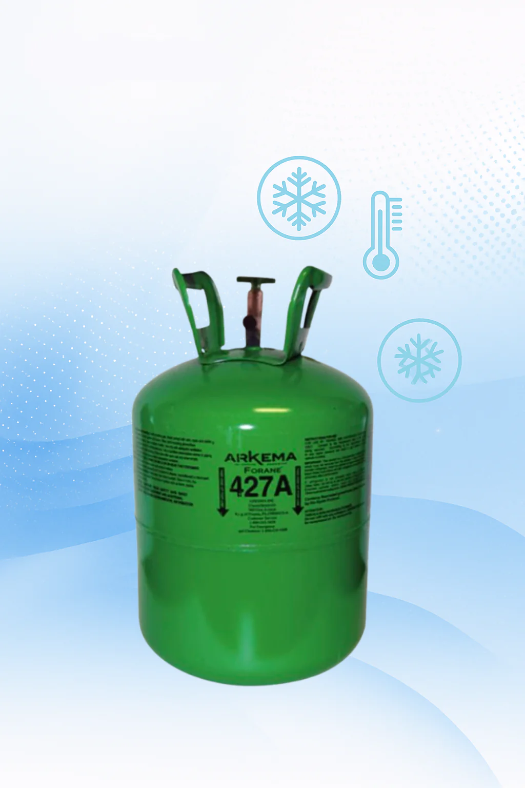 10 Cylinders Premium R-427A 25 LB Refrigerant for Efficient Cooling Solutions