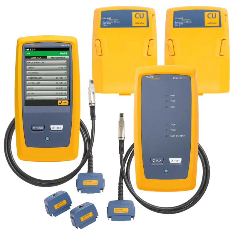 FLUKE Networks DSX2-8000-INT | Cat 8 CableAnalyzer Kit – 2GHz | Versiv2 + WLAN