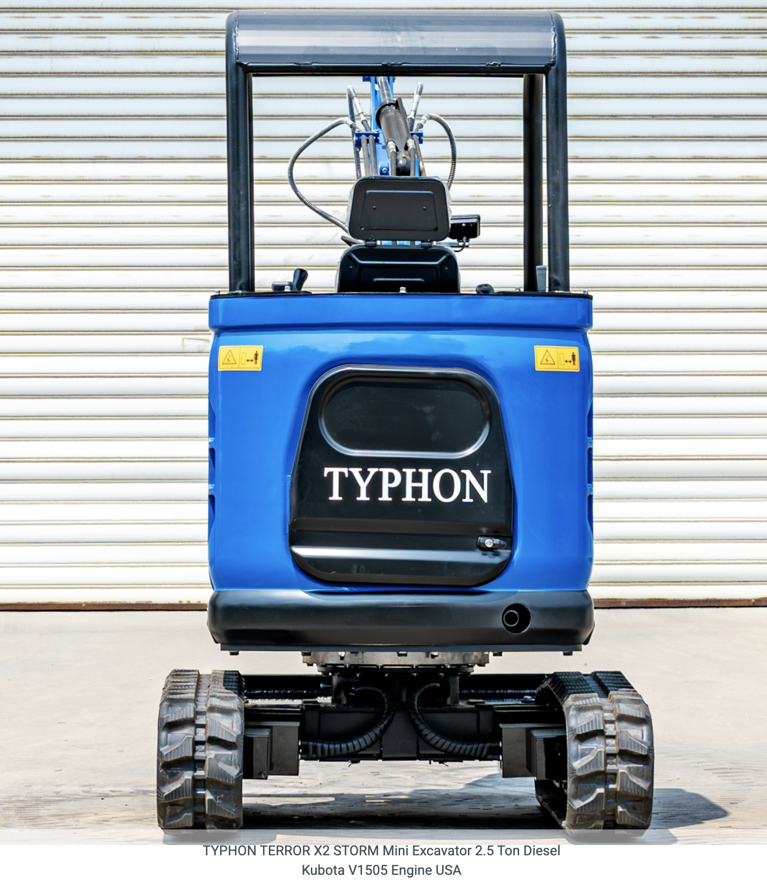 TYPHON TERROR X2 STORM Mini Excavator 2.5 Ton Diesel Kubota V1505 Engine USA