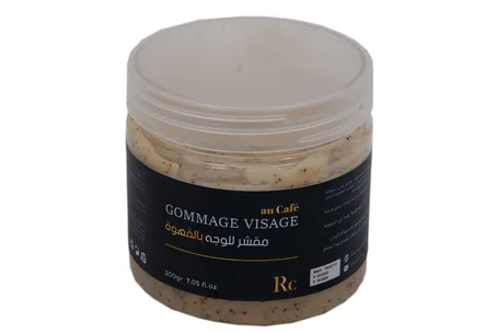 مقشر للوجة بالقهوة