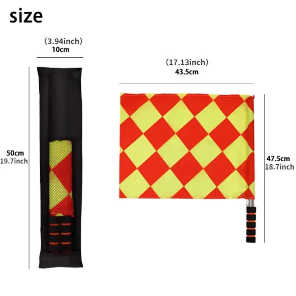 Football referee flags