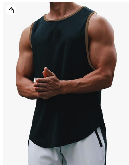 بلوزة بدون اكمام رياضية لكرة السلة سريعة الجفاف وبمقاس فضفاض للرجال من دريس سيسي