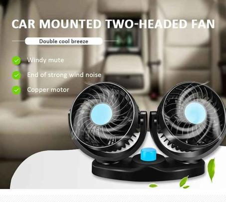 🚗💨 مروحة كهربائية مزدوجة للسيارات | هواء نقي وانتعاش لحظي!