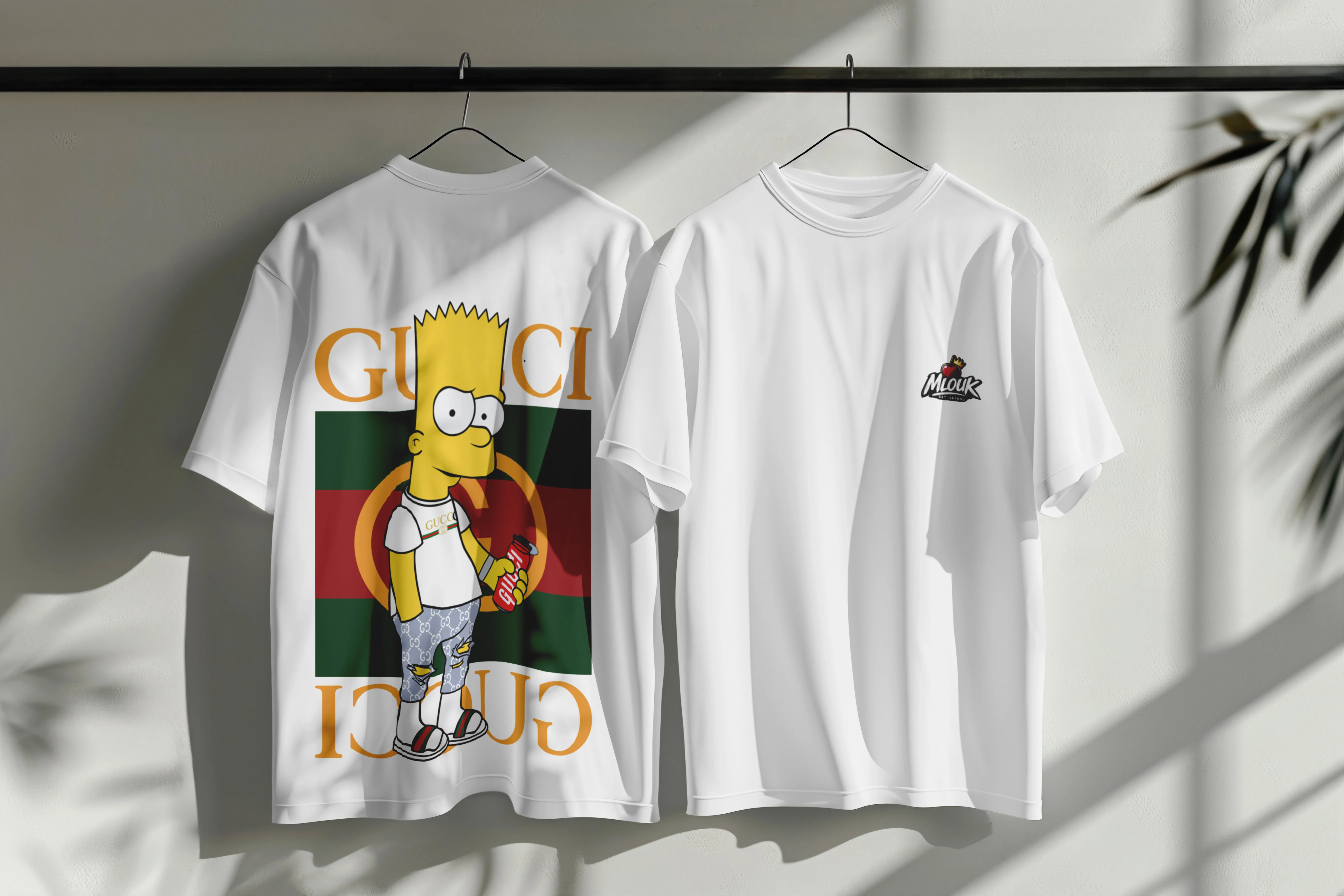 تيشرت الملوك مع تصميم Gucci Bart
