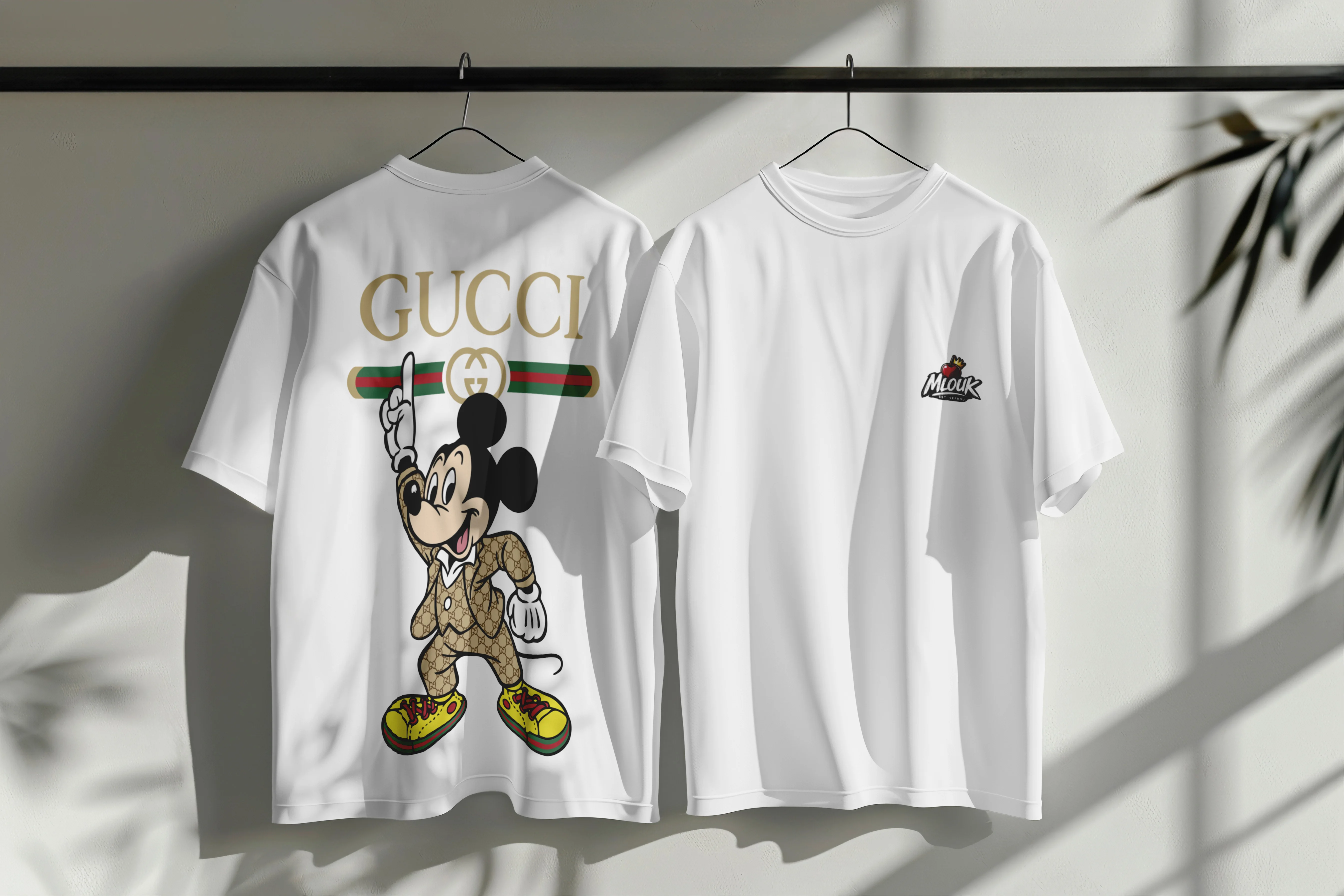 تيشرت الملوك مع تصميم Gucci Mouse