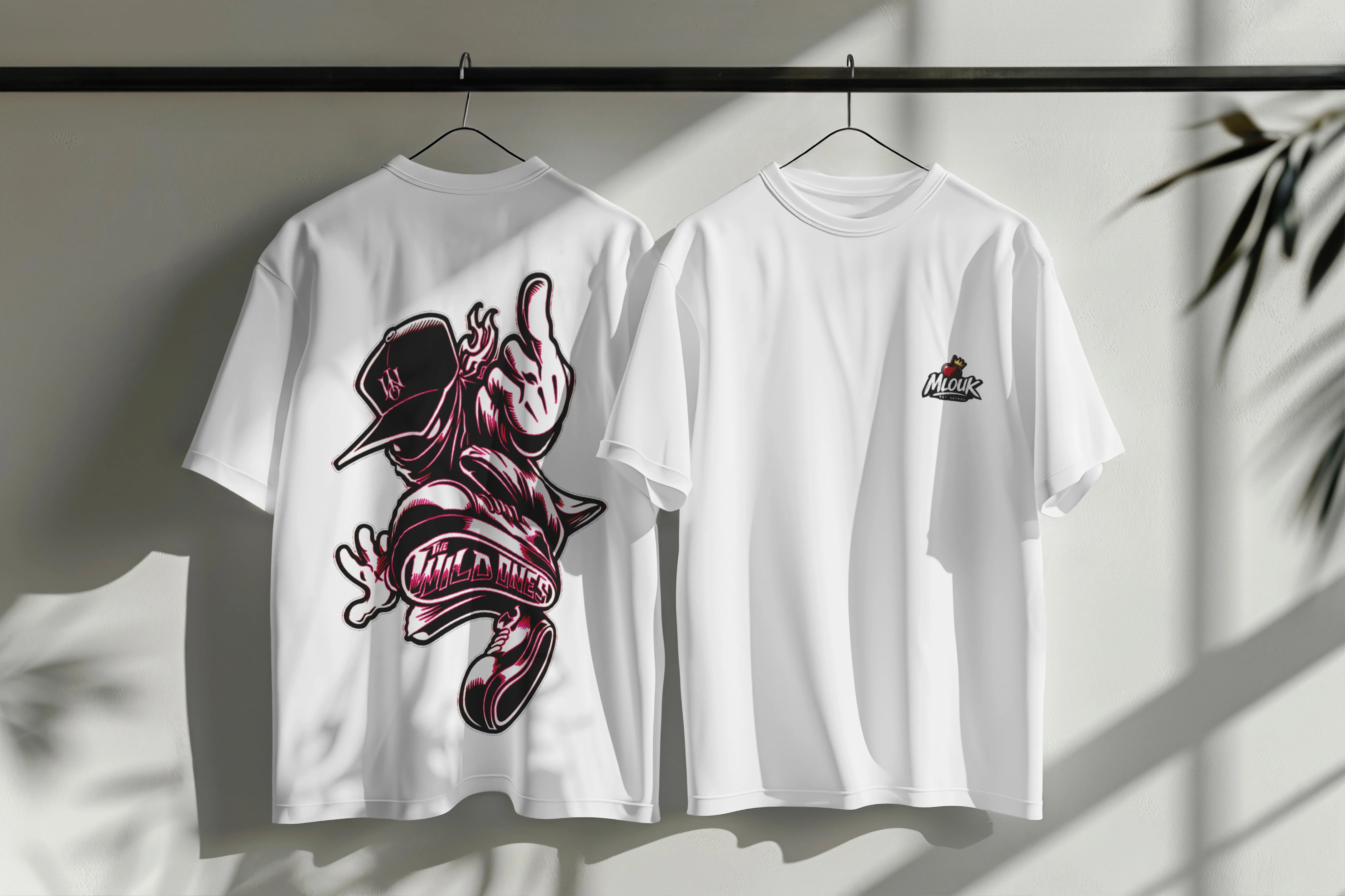 تيشرت الملوك مع تصميم streetart