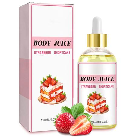 زيت الجسم بعصير الفراولة اللذيذ