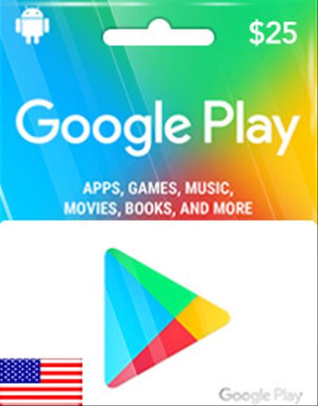 GOOGLE PLAY USD25 GIFT CARD (US)