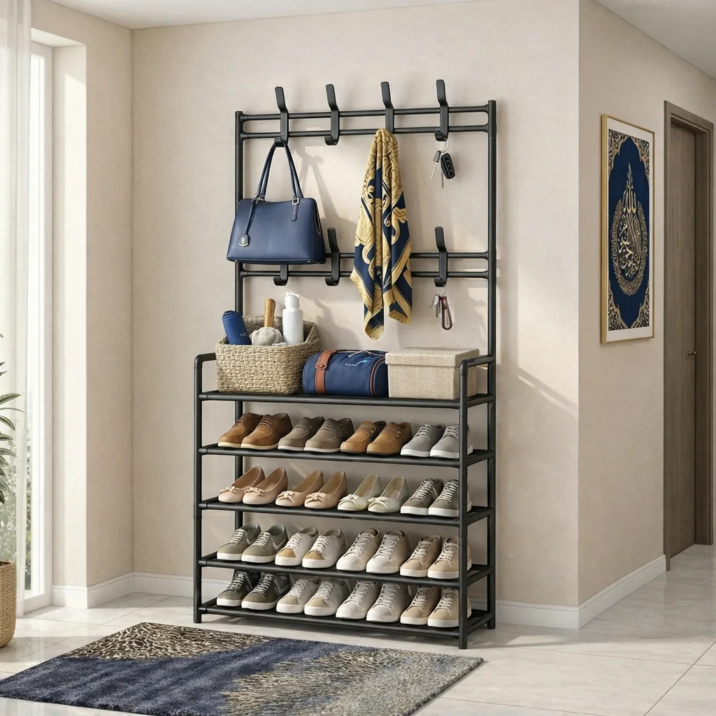 منظم الأحذية الموفّر للمساحة