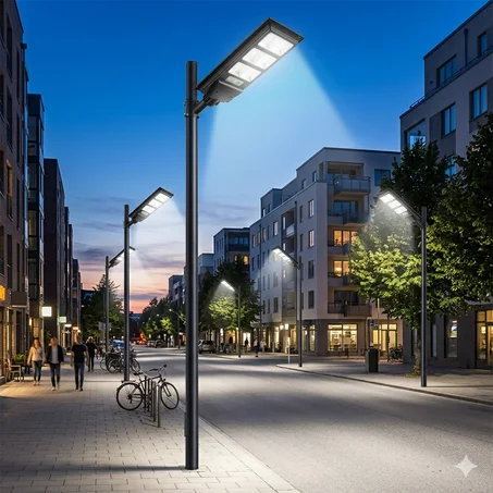 مصباح للإنارة العمومية بالطاقة الشمسية