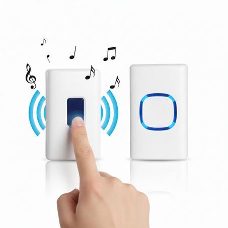 🔔 جرس الباب اللاسلكي الذكي مثالي للمنازل، المكاتب، والعيادات سهل التركيب وبدون حفر أو أسلاك!