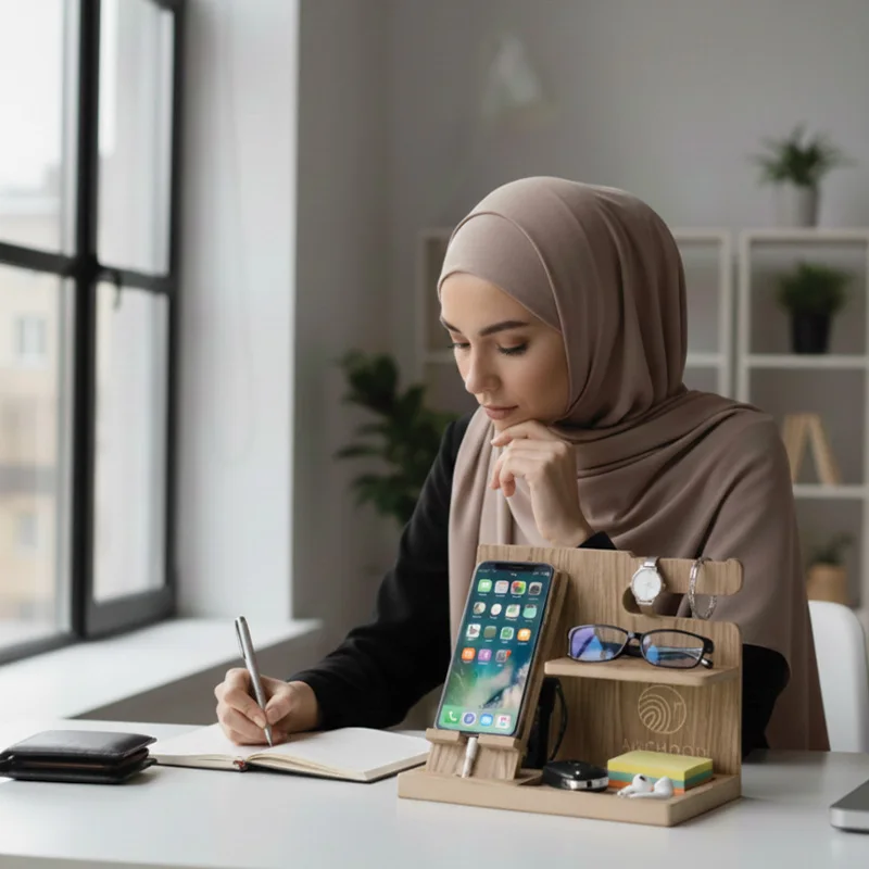 حامل الهاتف و منظم الاكسسوارات