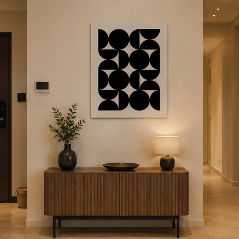لوحة جدارية مودرن بتصميم أشكال هندسية