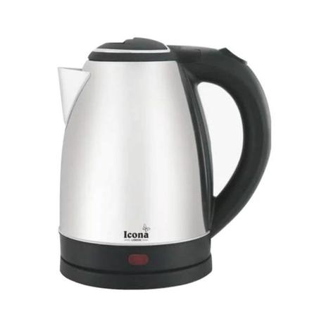 ICONA Bouilloire Electrique Icona 1.8 Litres -Inox/Noir