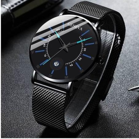 Generic Montre Homme - Bracelet Manche Modèle - noir