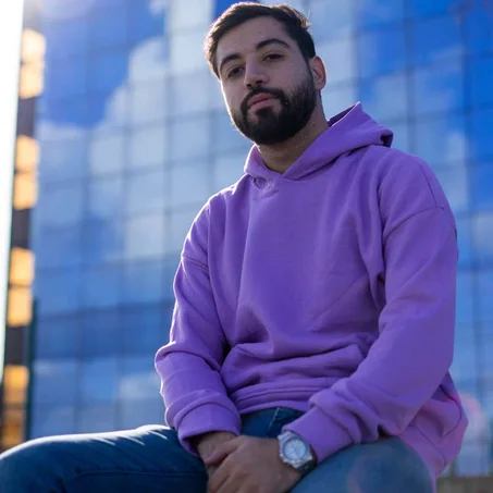 Hoodie Oversize Purple