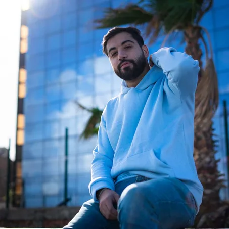 Hoodie Oversize Blue