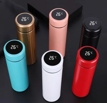 ترموس ذكي حافظ للحرارة مع شاشة LED