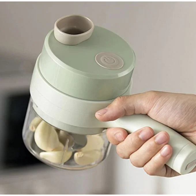 Mini Hachoir - Portatif - Rechargeable - 4 en 1