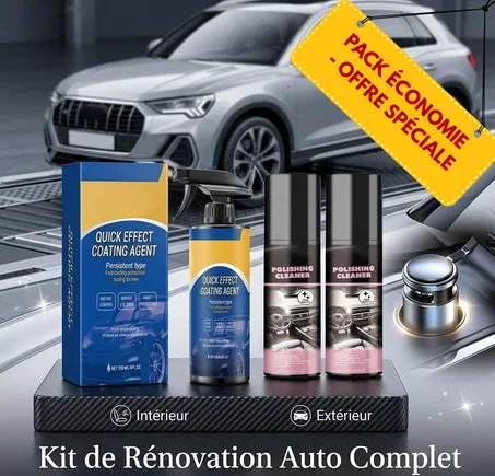 Pack Rénovation Auto 2-en-1 : Nettoyant & Protection