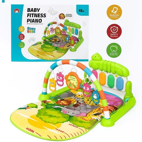 Baby Fitness Piano – Tapis d’éveil musical pour bébé (+18 mois)