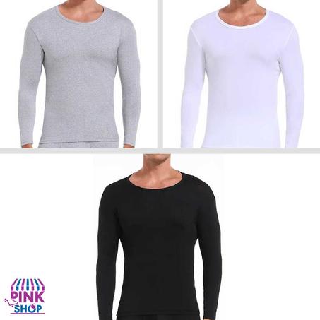 مجموعة من 3 أقمصة طويلة اليدين قطنية جودة عالية