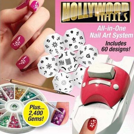 طابعة أظافر احترافية ب 60 شكل و مبرد شول هدية