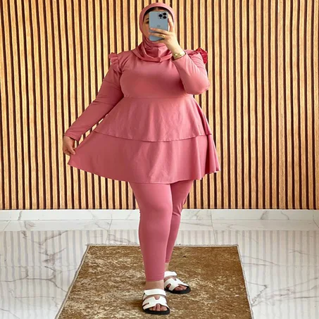 بوركيني طويل🏊‍♀ توب سيكليزم جودة عالية مضمونة100٪ 😍