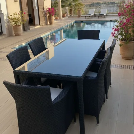 Salle à manger de jardin 6 places – Élégance et confort extérieur