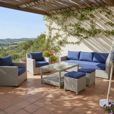 Ensemble détente pour terrasse et jardin