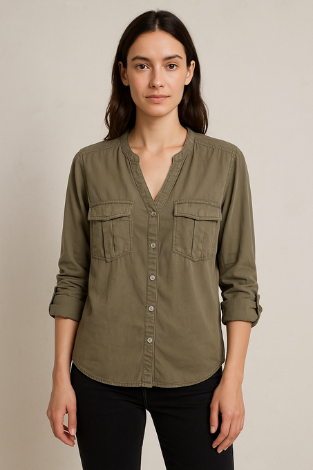 Chemise Kaki Casual