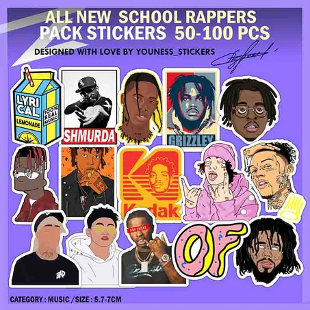 ALL NEW GENERATION RAPPERS STICKERS