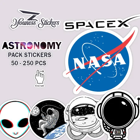 space - alien - stickers